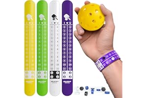 UBARONY Pickleball Score Keeper, 8 Portable Pickleball Scoreboard Counter Scorekeeping Tracker Wristband for Sports Games Indoor & Outdoor Yard, Cornhole, Ping Pong