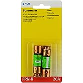 Bussmann BP/FRN-R-20 20 Amp Fusetron Dual Element Time-Delay Current Limiting Class RK5 Fuse, 250V UL Listed (Pack of 2)