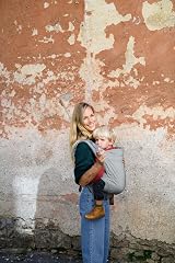 Beco Toddler Carrier 100% Cotton Extra Wide Seat Front-Carry Backpack Grey view 3