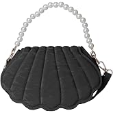 LoveWLC Seashell Clutch Purse for Gifts,PU Evening handbags Crossbody Bag for Women