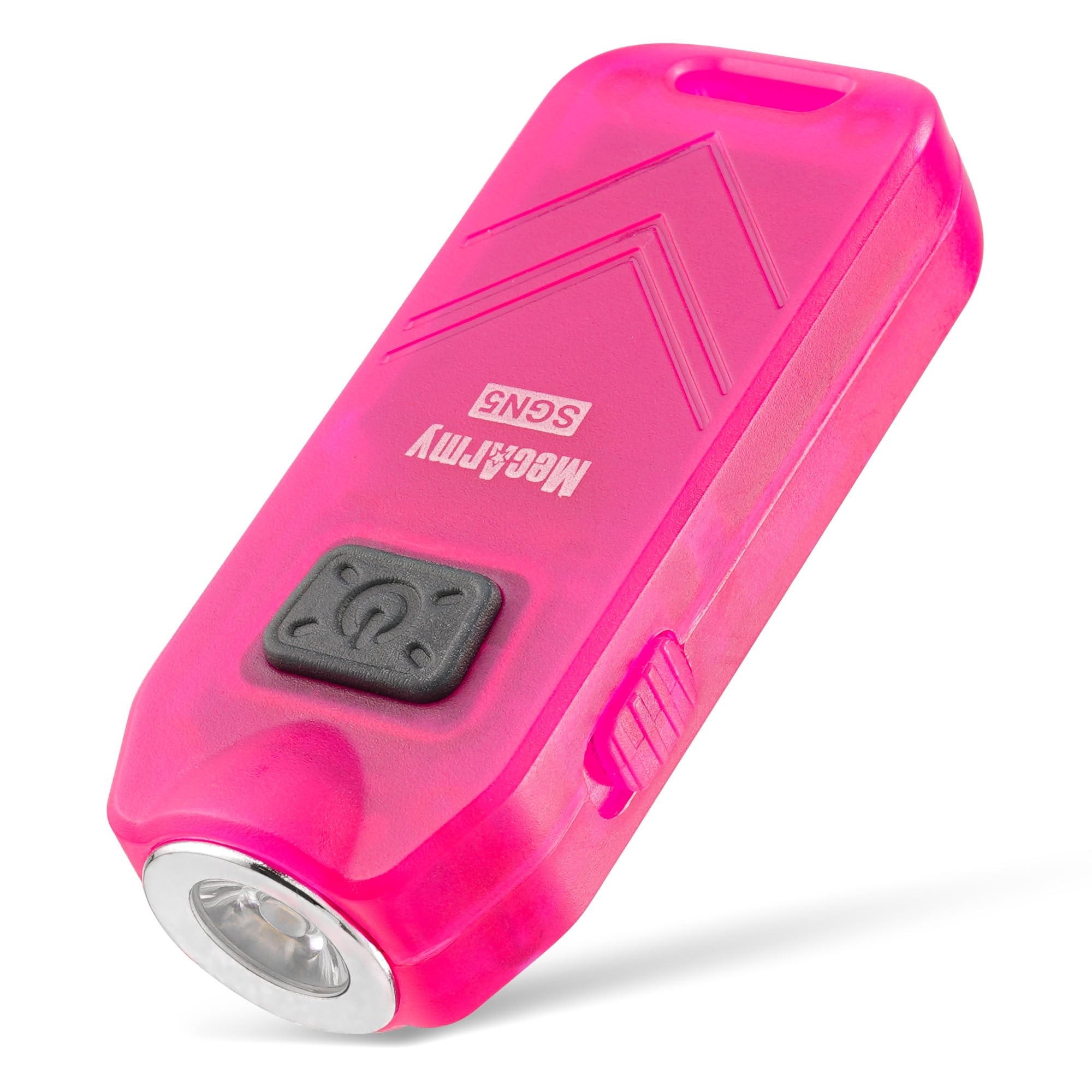 MecArmy SGN5 USB Rechargeable Personal Attack Alarm Flashlight | Mini Handheld EDC Keychain Torch | LED with 560 Lumens Small and Powerful Light | Alarm up to 115dB Siren (Red) โ image 1