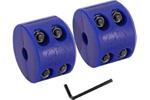 Y YOU DA SAFE & SOUND Winch Cable Hook Stopper 2 Pack, Silicone Rubber Stopper Protects Synthetic Winch Rope, Towing Hook, Cable Line for ATV UTV, Blue