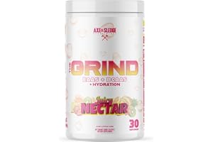 Axe & Sledge The Grind Essential Amino Acids |EAA & BCAA Powder |Muscle Recovery & Electrolytes for Hydration | Stimulant-Free, Vegan | 30 Servings, Juicy Nectar