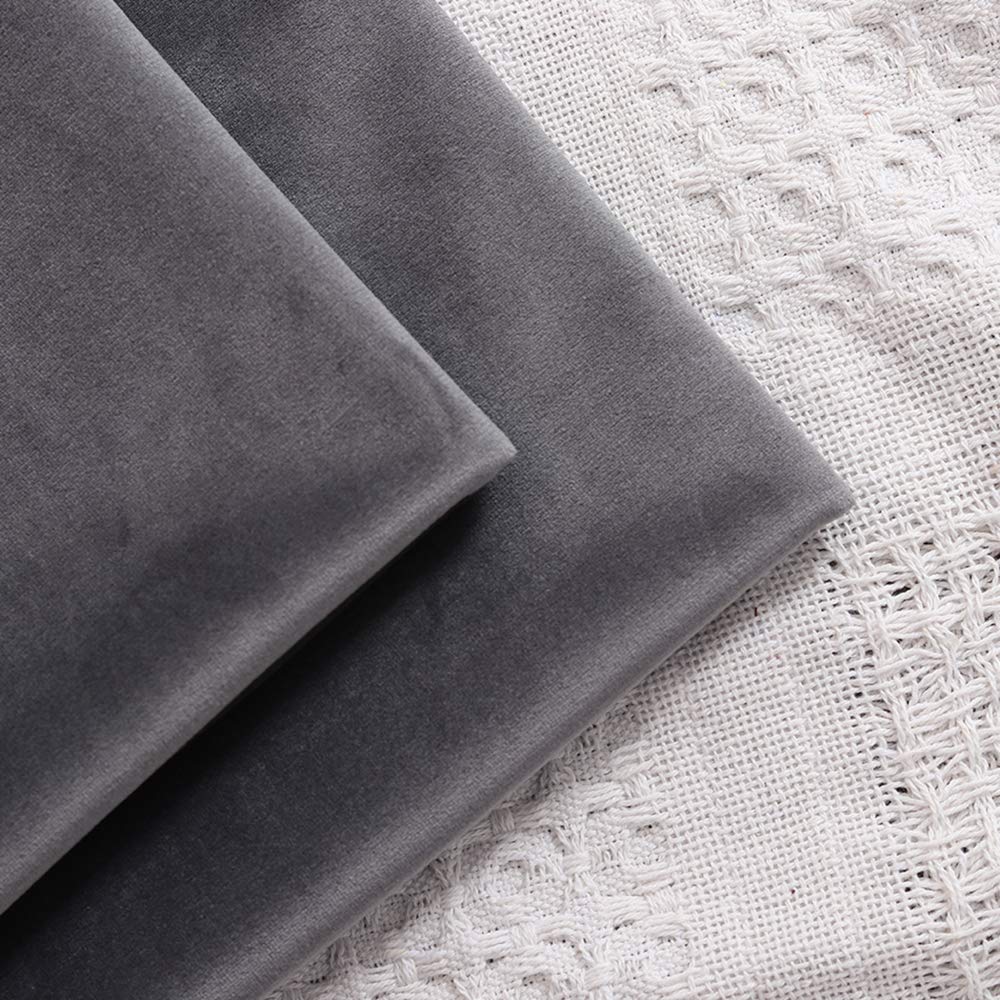 WFall Couch Pillow Covers, Soft Decorative Throw Pillows Case, Square Throw Pillow Covers for Couch Sofa Car 18x18, Pack of 2 (Misty Gray)