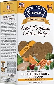 Stewart Raw Naturals Freeze Dried Patties Grain Free Made in USA