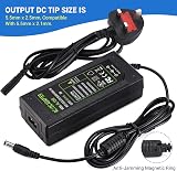 TOBWOLF DC 12V 5A Power Supply 60W UK Plug 100-240V to 12V Adaptor view 2