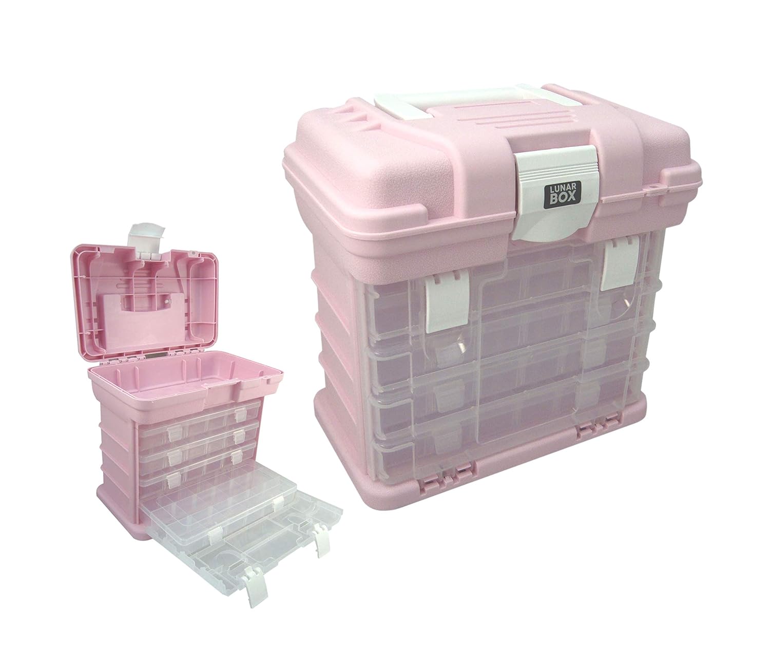 Storage Carry Case With 4 Adjustable Compartment, Arts, Crafts & sewing