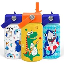 SANDJEST Garrafa de água Dinossauros - Garrafa de água infantil ...