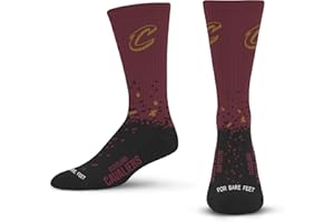 For Bare Feet Unisex Kid's NBA Spray Zone Crew Sock Youth