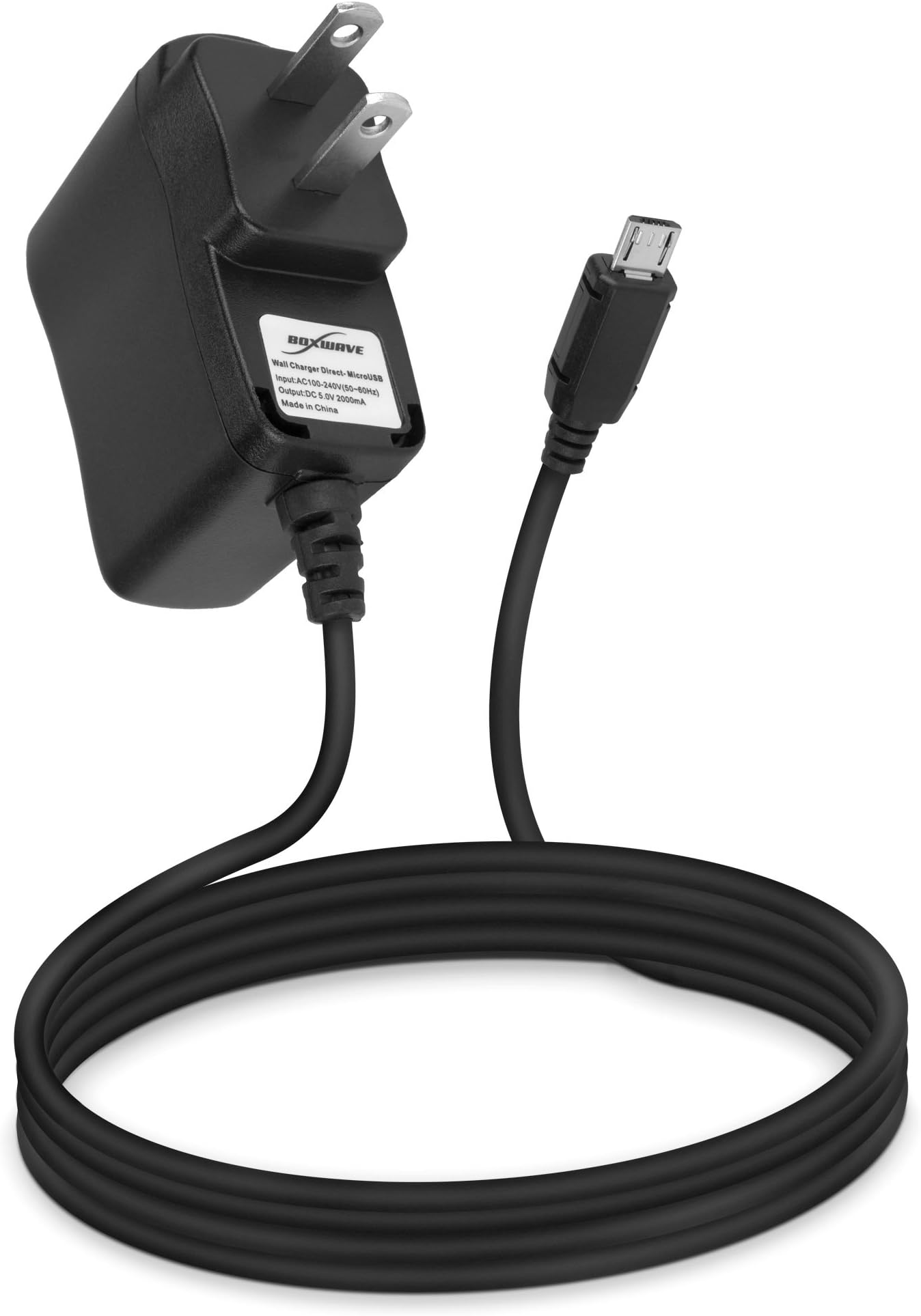 BoxWave Barnes & Noble nook (1st Edition) Wall Charger, BoxWave [Wall Charger Direct] - Fast Charging, Micro USB Compatible Wall Charger for Barnes & Noble nook (1st Edition)