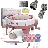 SENTRO Knitting Machine 48 Needles, Smart Weaving Loom with Row Counter, DIY Rotating Double Loom for Adults and Kids