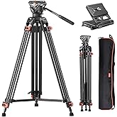 75-Inch Heavy Duty Tripod For Nikon & Other DSLR Cameras – Professional & Lightweight