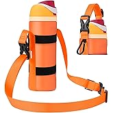 EasyAcc Water Bottle Holder Strap Sling, for Owala FreeSip 24 32 40 oz, Hydro Flask, Cirkul, Yeti, Stanley Flip, Universal Water Bottles, with Carabiner, for Walking Curise Travel (Bottle Excluded)