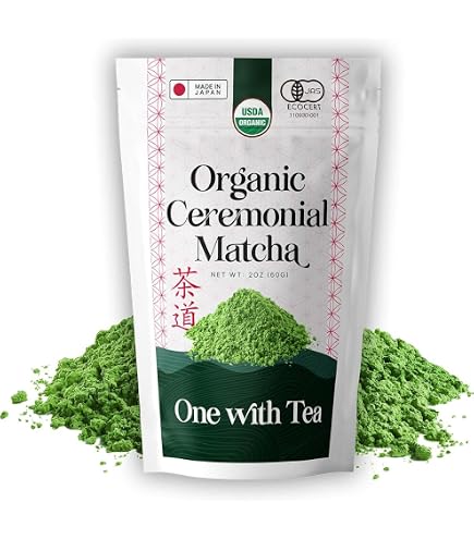 Amazon.com: One With Tea Organic Hojicha Powder, Roasted Japanese