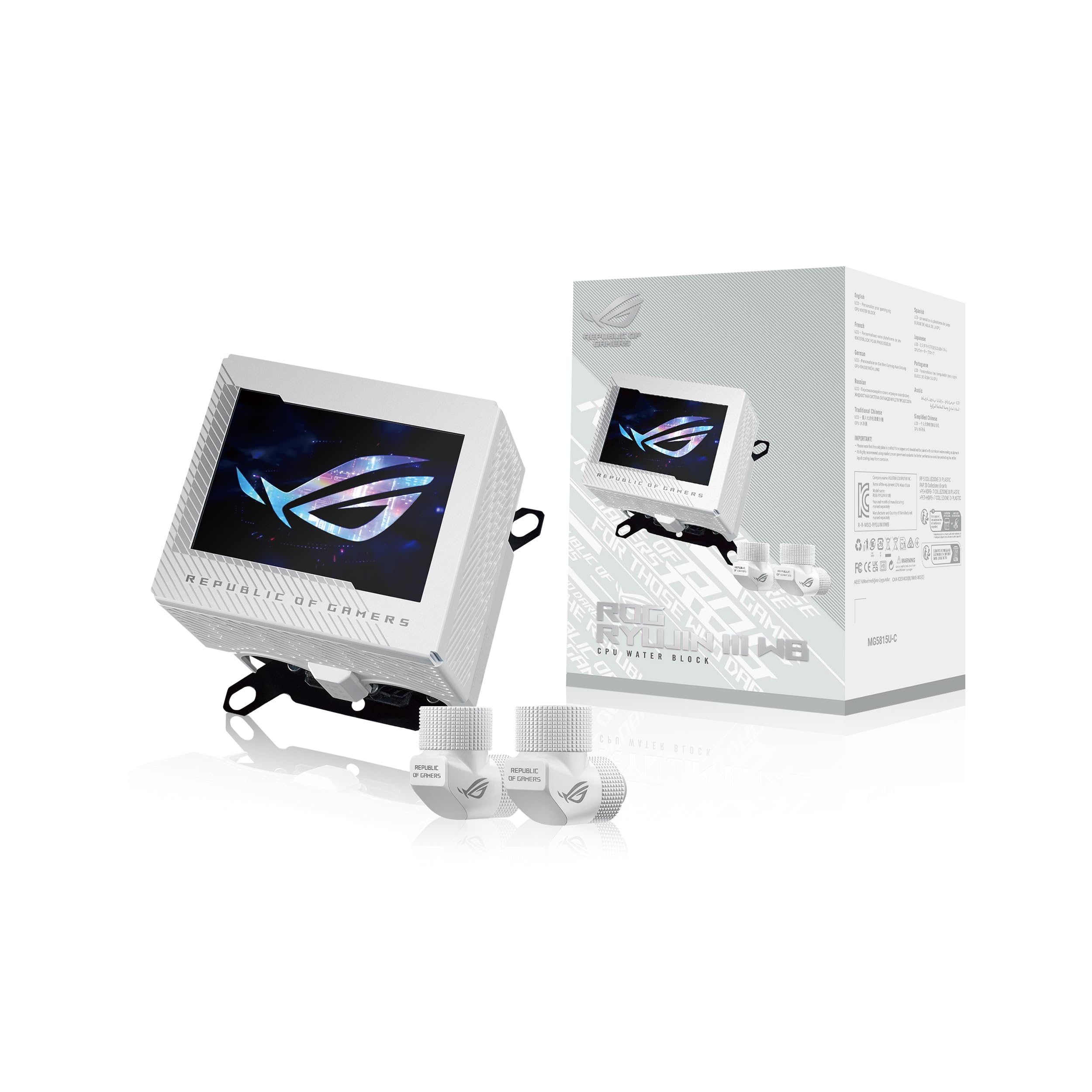 ASUS ROG RYUJIN III WB WHT CPU Water Block