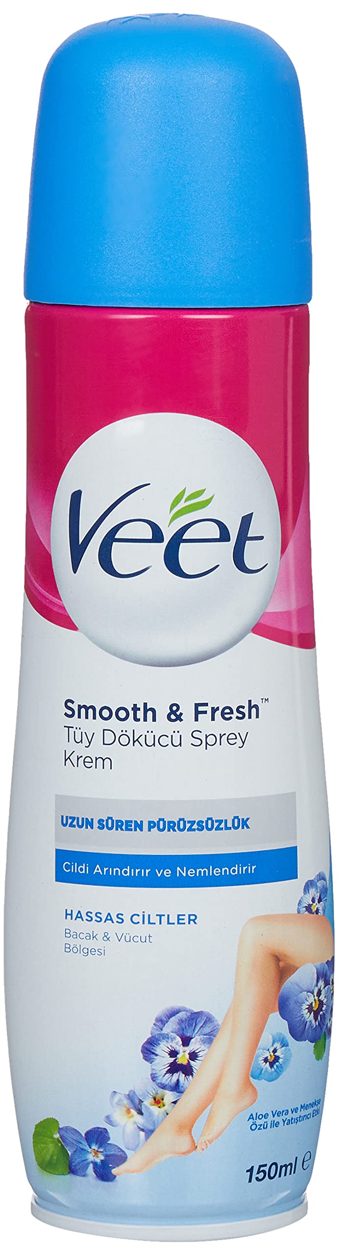 Veet Spray-On Hair Removal Cream for Sensitive Skin 150ml