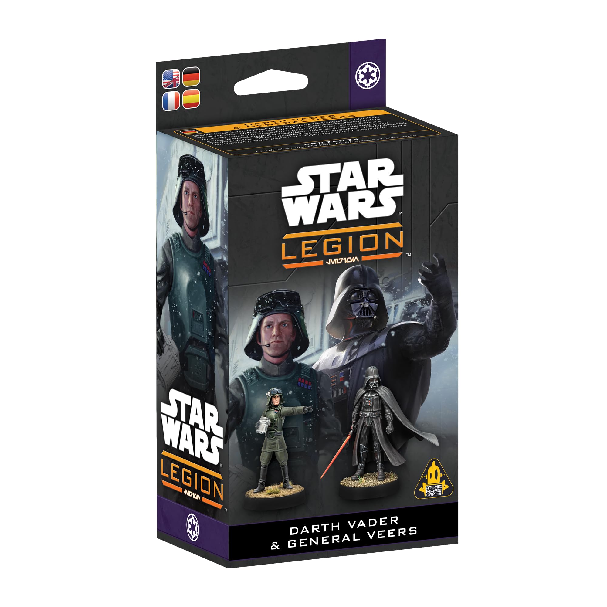 Asmodee | Star Wars: Legion - Darth Vader & General Veers Character Expansion | Board Game | Ages 14+ | 2 Players | 90+ Minutes Playing Time