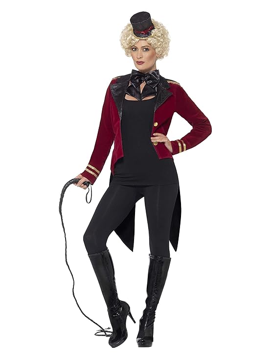 Smiffys 24633S - Damen Zirkus-Direktorin Kostüm, S, rot