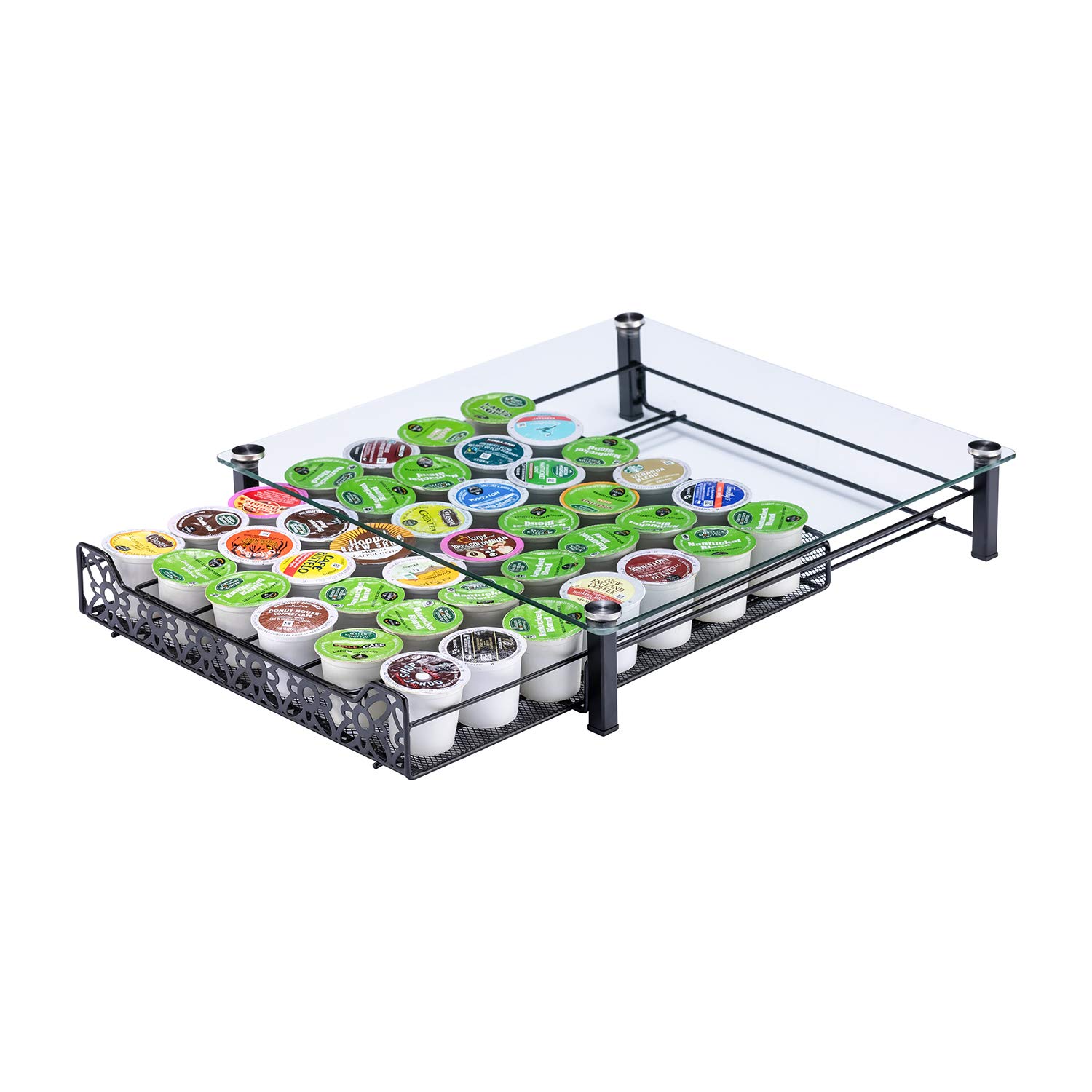 Odd Easy Coffee Pod Holder Glass Top Drawer Capsule Display