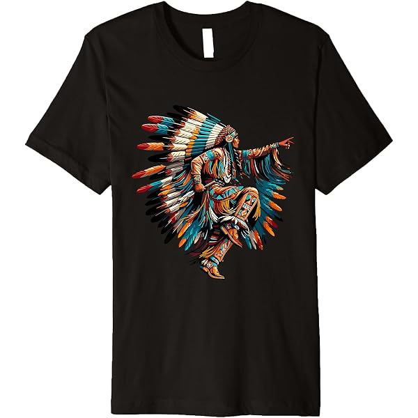 T-shirt Unisexe Native Indian Chief Skull – Impression 3D Tribale, Manches Courtes