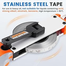 YJINGRUI 33ft/10m Oil Tank Gauging Tapes, Explosion