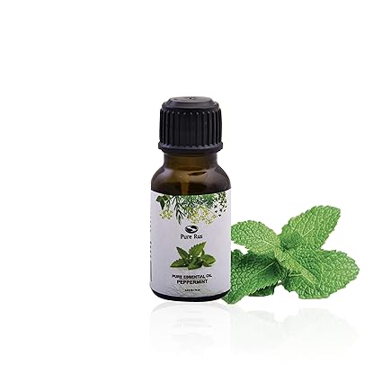 Pure Rus 100% Pure Peppermint Essential Oil For Hair, Skin, Face and Aromatherapy, 15 ml