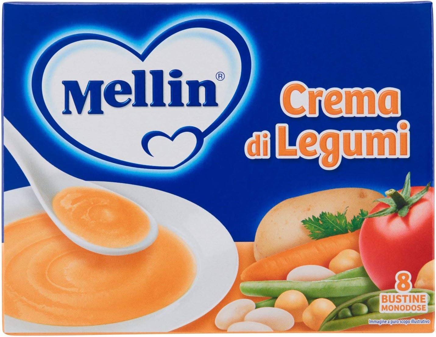 Mellin Crema Di Legumi Liofilizzati 8 Bustine 104 Gr Amazon It Alimentari E Cura Della Casa