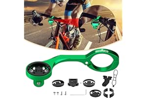 BIKOOCO Out Front Cycling Computer Mount - Garmin Bike Mount for Garmin Edge 200 500 510 520 800 810 820 1000 1030,Bike Computer Mount Compatible with Road Bike GPS Computer,Garmin,Combo
