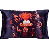Jay Franco Disney Pixar Inside Out Anxiety Satin Pillowcase - Standard Size 20x30 Inch Silky Soft Dark Purple Premium Pillow Cover