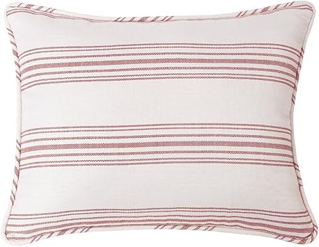 Amazon Com Hiend Accents Prescott Striped Cottage Style Pillow