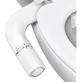 BIGCOW Ultra-Slim Bidet Attachment for Toilet - Dual Nozzle (Frontal & Rear Wash) with Adjustable Cold Water Pressure and Sta