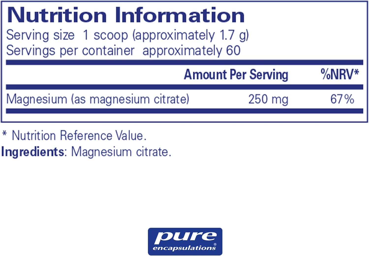 Pure Encapsulations - Magnesium (Powder) 250mg - Bioavailable Magnesium Citrate Supplement - 107 Grams - Image 3