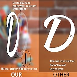 Llewyn 380 Pcs 10 Sheets Letter Stickers,Self