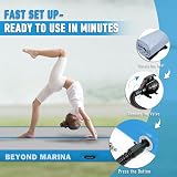 BEYOND MARINA Inflatable Gymnastics Mat 3m Purple 10cm Thick w/ Pump view 2