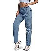 WENRONSTA Women's Hiking Cargo Pants Lightweight Quick Dry Waterproof UPF 50+ Camping Fishing Travel Outdoor Work Pants