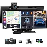 Carplay Screen for Car 11.5" Extra-Large Wireless HD Screen for Carplay & Android Auto Car Stereo with 4K Dash Cam 1080P Back
