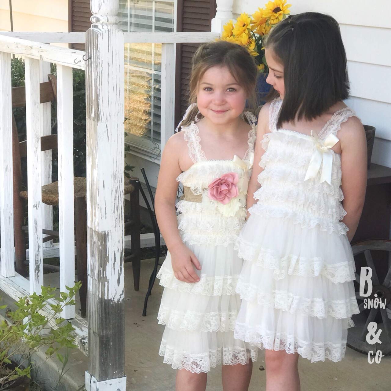 rustic flower girl dresses amazon