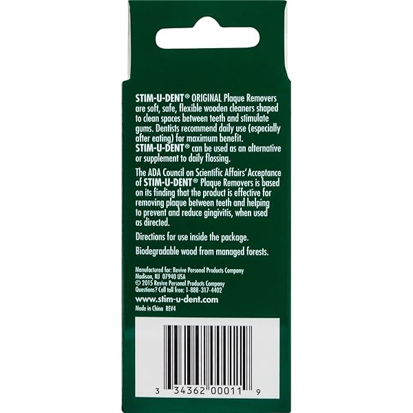 THE NATURAL DENTIST STIM-U-DENT MINT DENTAL PICKS, WOODEN TOOTHPICKS FOR FOOD & PLAQUE REMOVAL, TRAVEL-FRIENDLY, 24 PACKS OF 25 (600 PICKS)