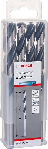 Bosch 10-piece PointTeQ HSS Twist Drill Bits 4.9 x 52 x 86 mm view 3