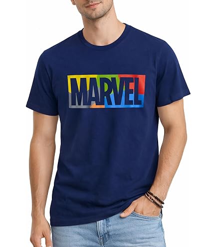 Amazon.com: Marvel Studios The Marvels Official Movie Logo T-Shirt