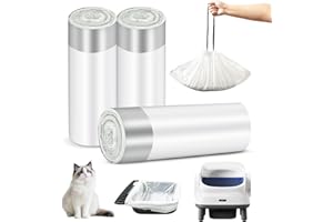 45 Count Litter Box Liners for Sousia GEN 5 Waste Bags, Leak Proof Replacement Jumbo Cat Litter Box Liners, 58.5 * 40cm Extra