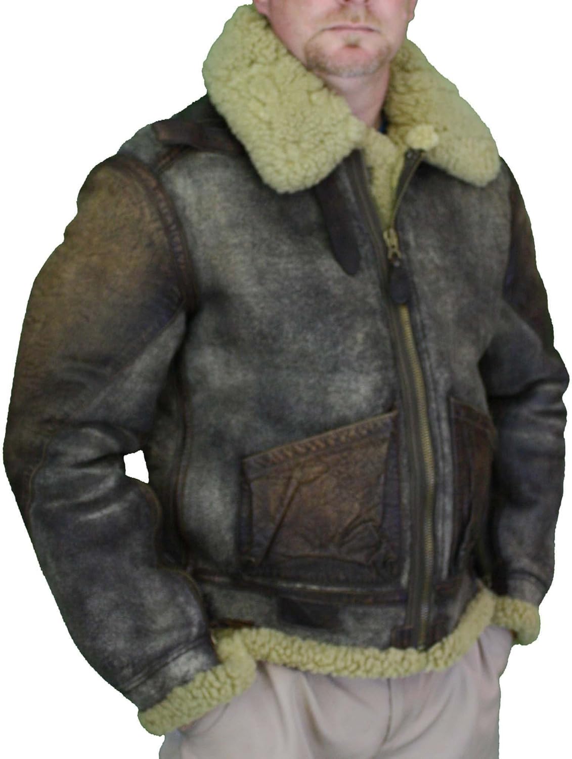 ralph lauren men's leather bomber jacket