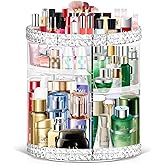 TiKenSo 360 Rotating Makeup Organizer, Cosmetics Organizer Makeup Spinning Organizer Clear 6 Adjustable Layers Large Capacity Acrylic Skincare Organizers for Bathroom or Bedroom Dresser