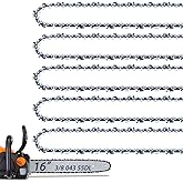 5 Pack 16 Inch Chainsaw Chain for Stihl 3/8" LP Pitch .043" Gauge 55 Drive Links Fits Stihl MS170, MS171, MS180c, 61PMMC3-55, Oregon R55 and More