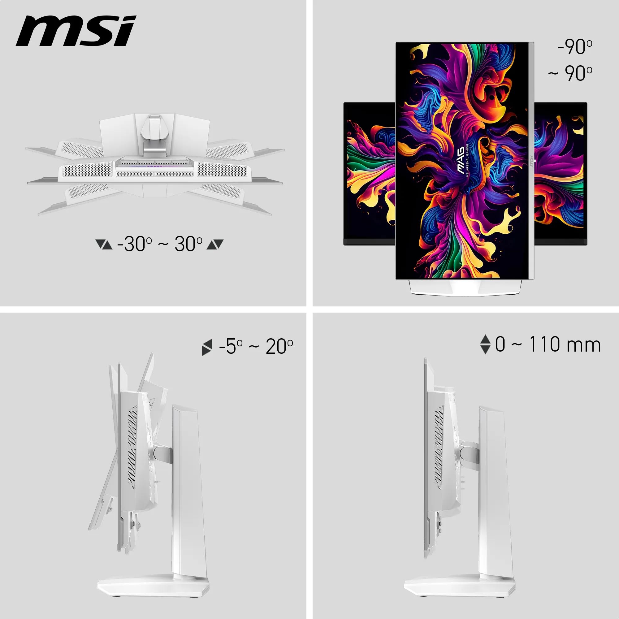 Msi Mag 272Qpw Qd-Oled Gaming Monitor In Gaming Setup Showing Vibrant Colours And Deep Blacks