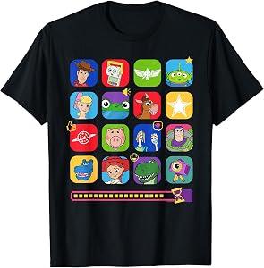 Disney and Pixar's Toy Story 5 Character Portrait Grid T-Shirt