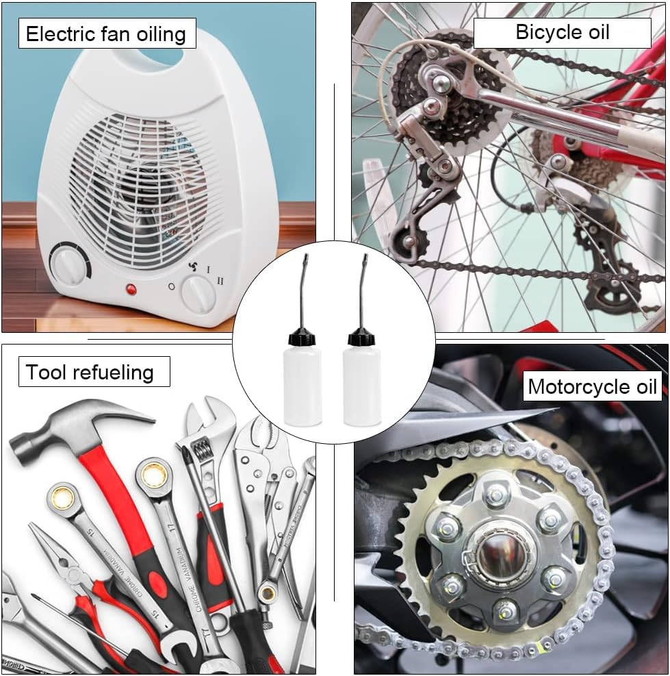 RUIAN Sewing Machine Oiler 120ml Oil Squeeze Bottles With Long Angled