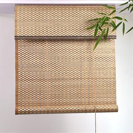 Lja Outdoor Bamboo Curtain Blackout Roller Blind Bedroom Kitchen