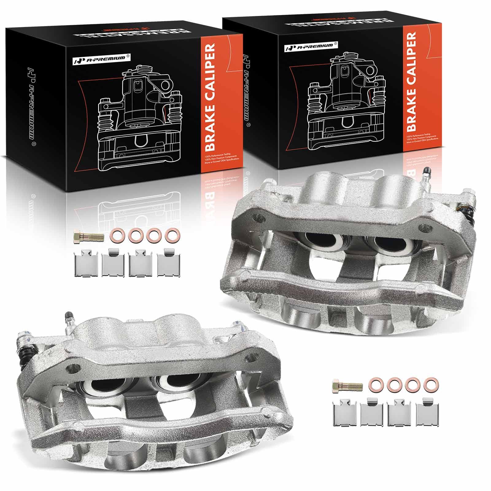 Photo 1 of (see all images) A-Premium Disc Brake Caliper Assembly with Bracket Compatible with Ford and Lincoln Models - For F-150 2010-2011