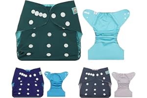 ALVA Baby Cloth Diaper Covers with One Wet Bag, Swim Diaper,Cloth Nappy Shell Baby Girls and Boys